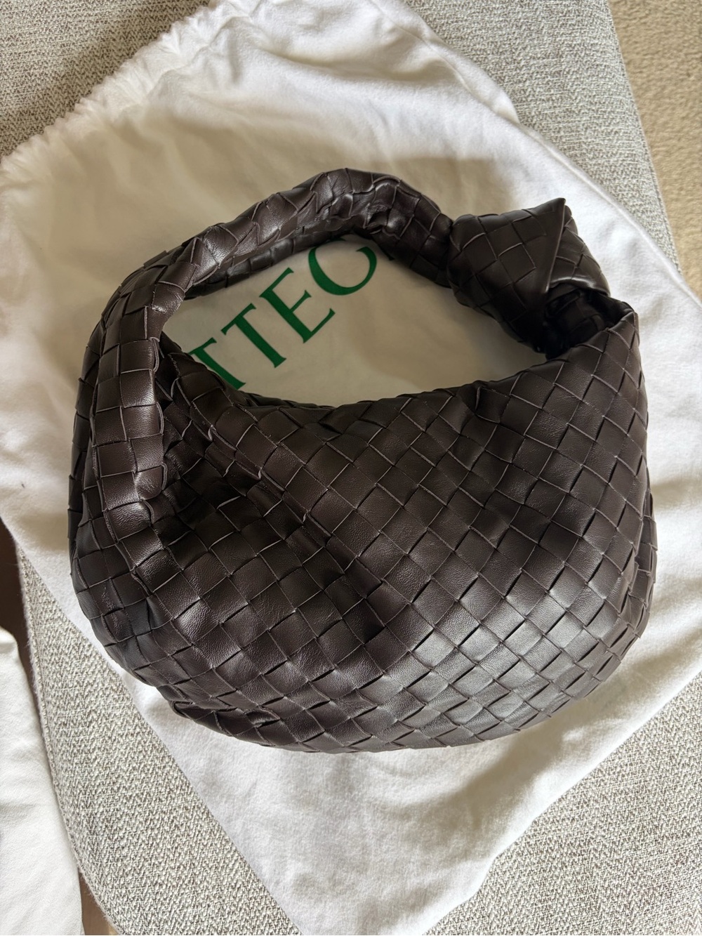 Bottega Veneta Teen Jodie in Fondant (Brown)